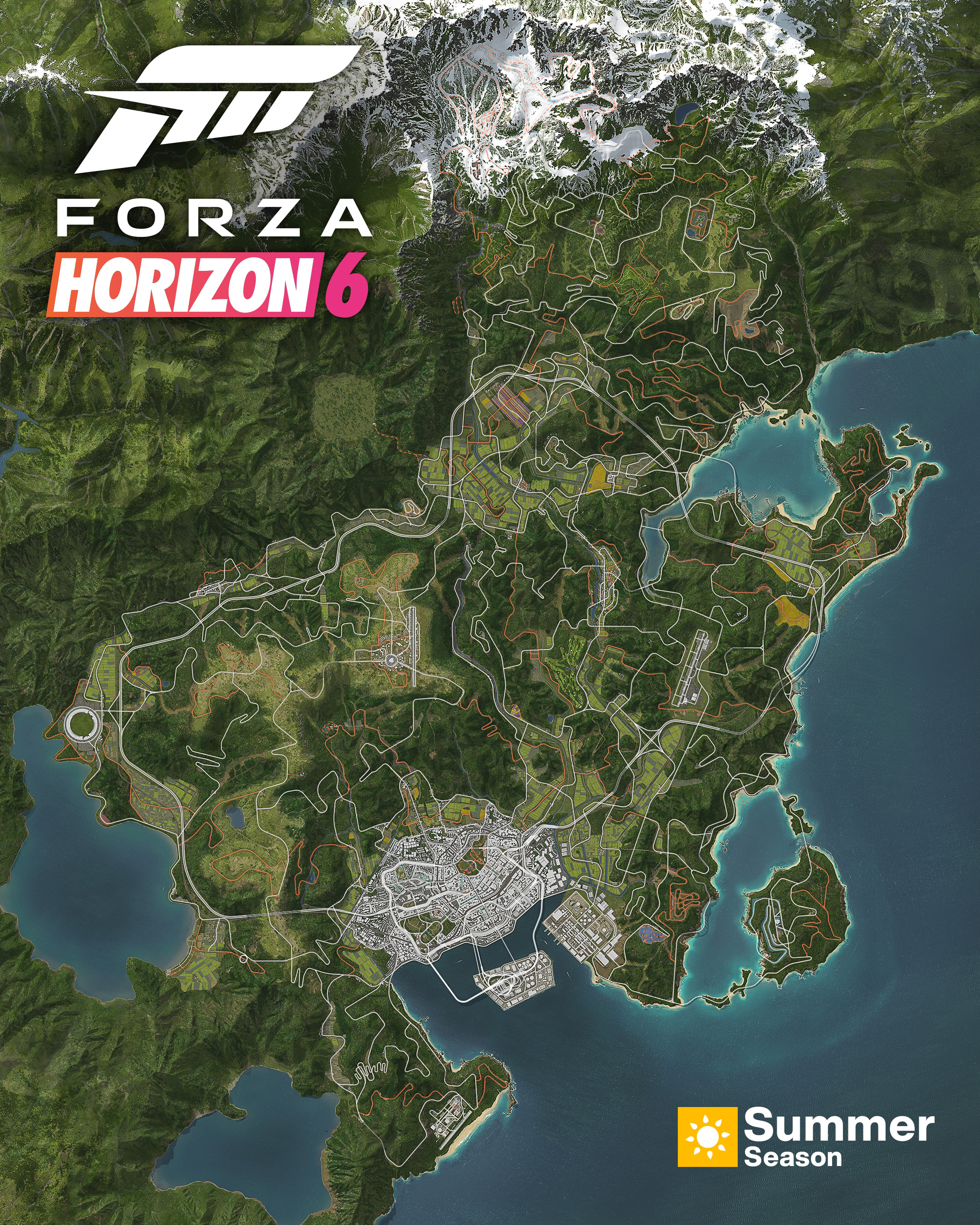 こちらが本作のマップ「Horizon Japan」