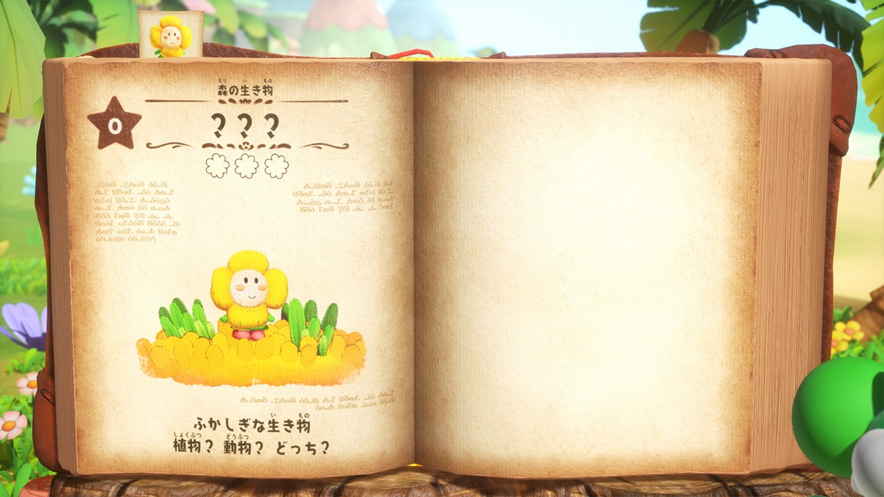 まだこの生き物のページは真っ白。名前もない