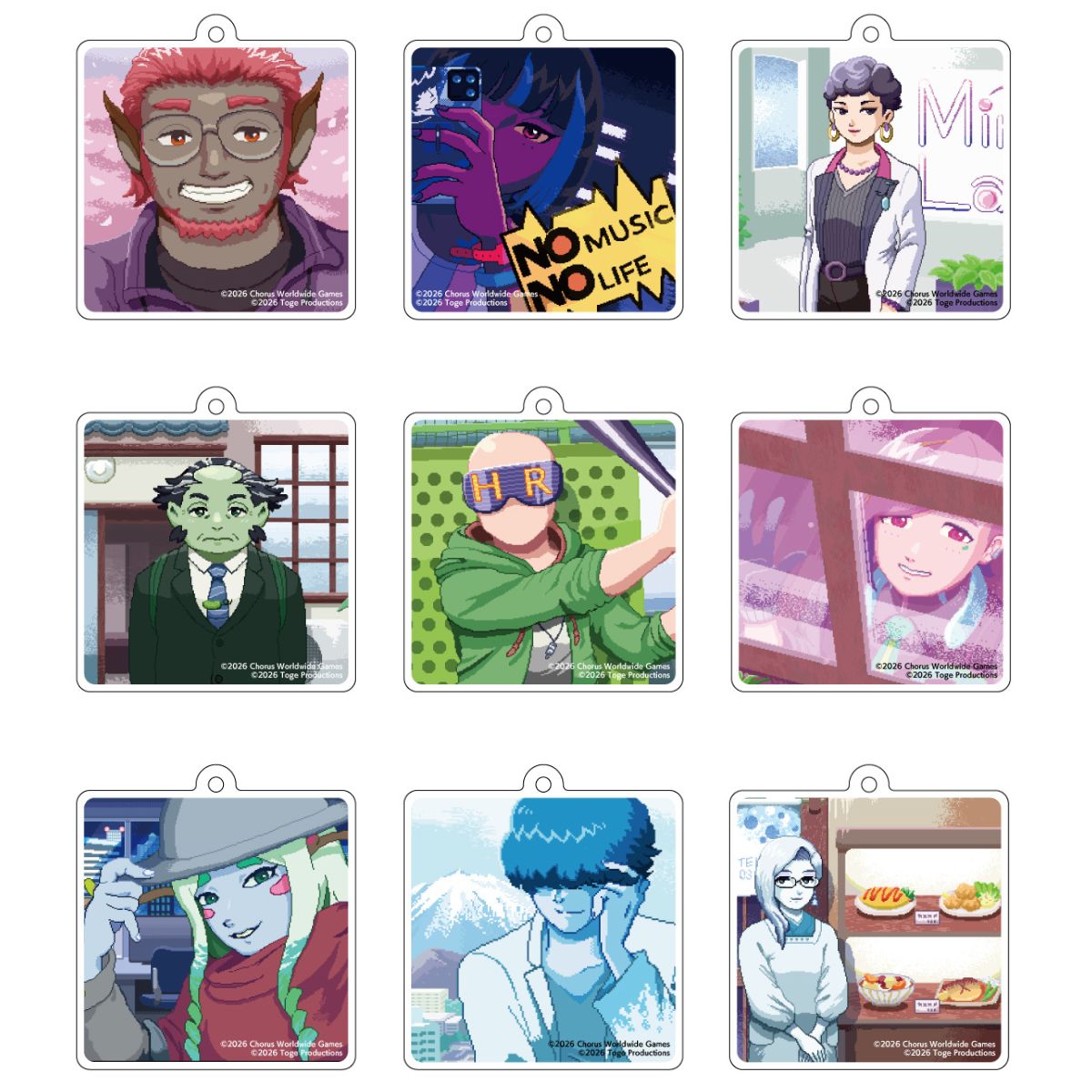トレーディング アクリルキーホルダー（全9種）/価格：550円