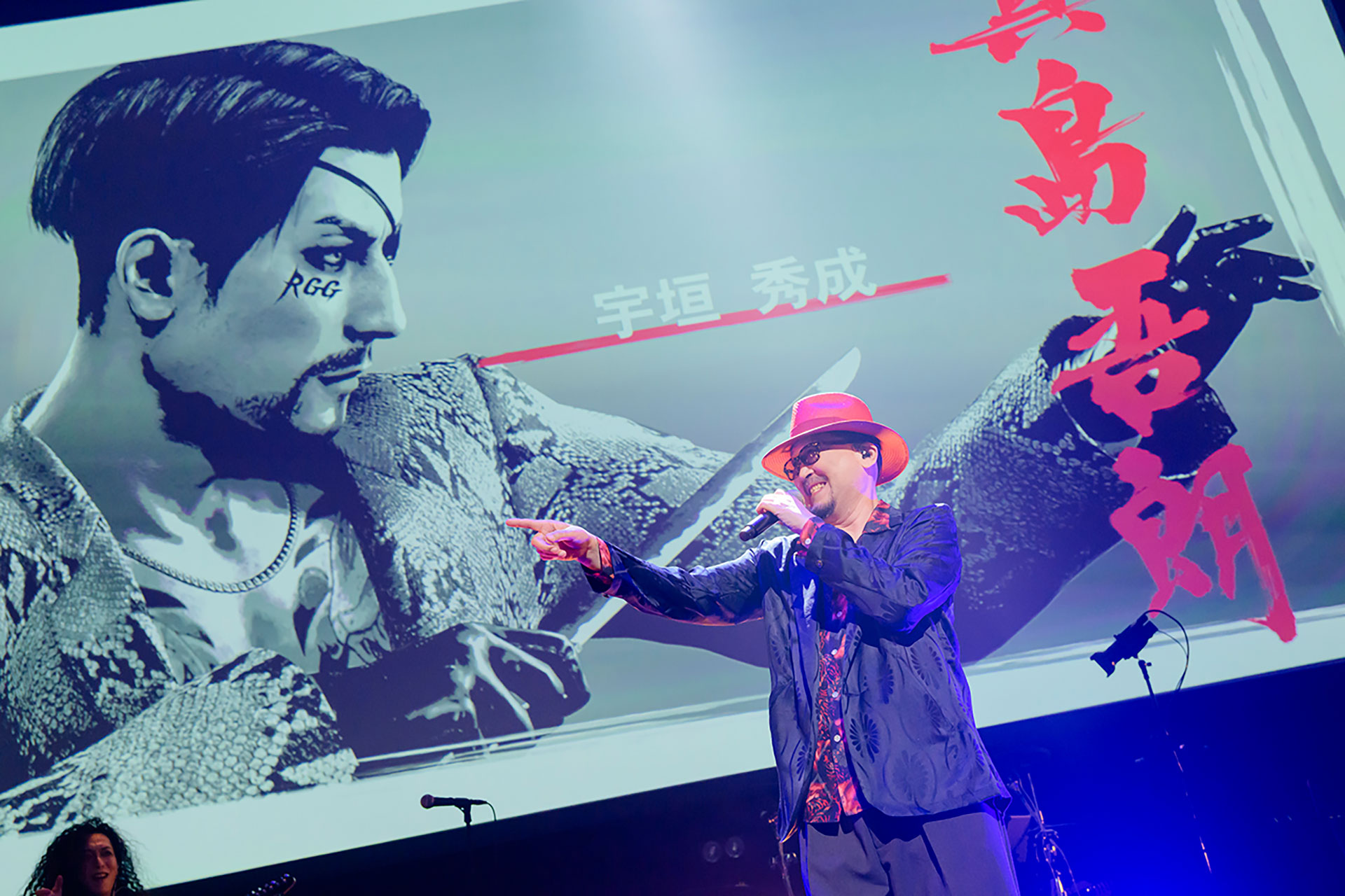 ライブ中、終始お茶目な役割だった宇垣さん