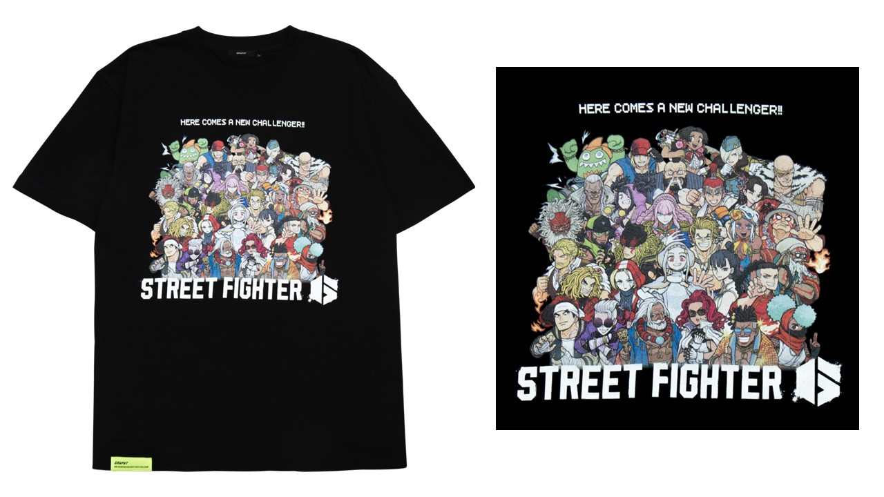 「ストリートファイター6 YEAR3 Tシャツ ブラック（M/L/XL）」/価格：5,500円