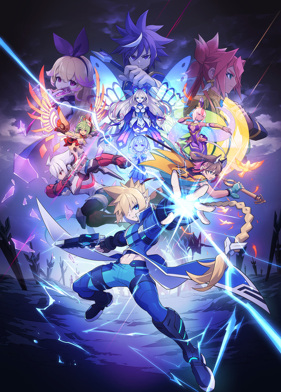 「蒼き雷霆 ガンヴォルト トライアングル エディション Nintendo Switch 2 Edition」コンセプトビジュアル