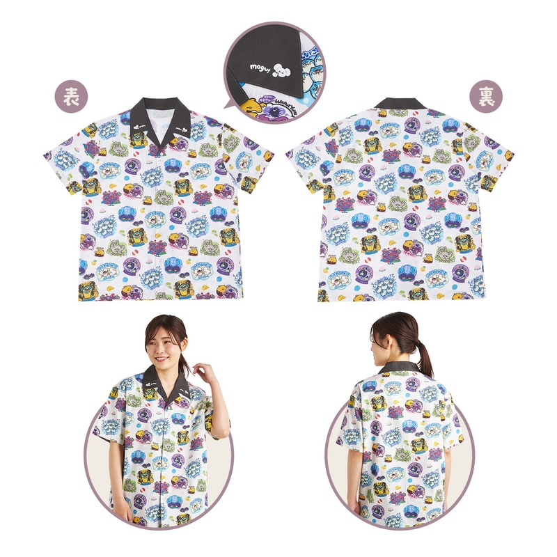 開襟シャツ もぐもぐウォッチング！ M / L　各7,150円