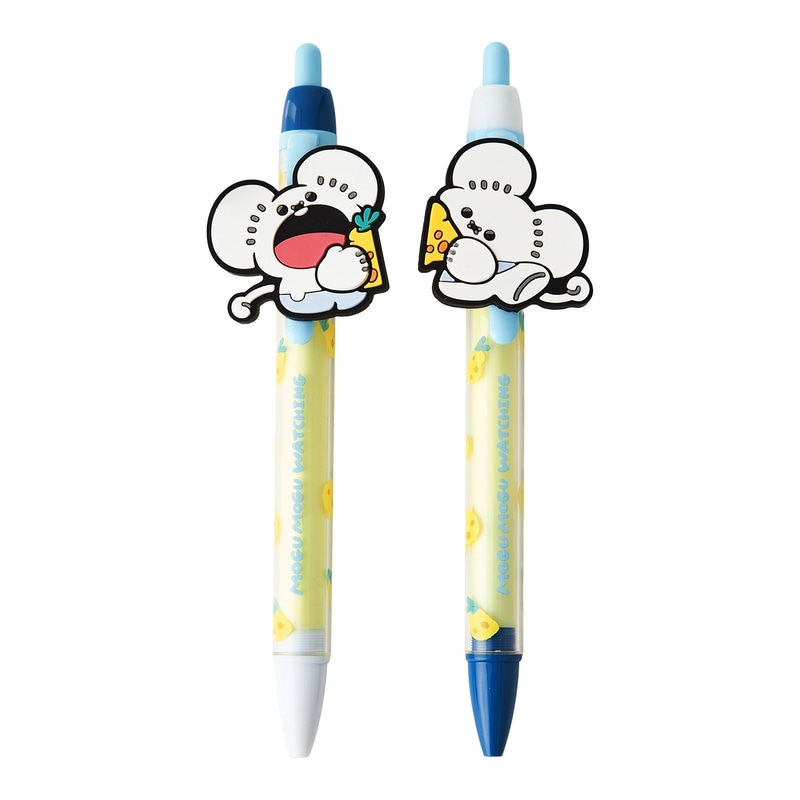 はんぶんこマスコット付きボールペンセット もぐもぐウォッチング！ ワッカネズミ　1,650円