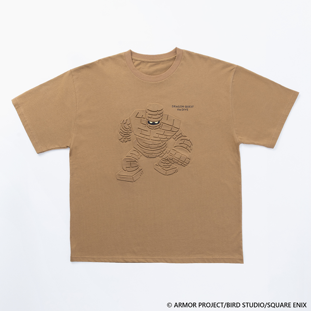 『ドラゴンクエスト the DIVE』ゴーレム立体Tシャツ ビッグシルエット ¥5,830(税込)