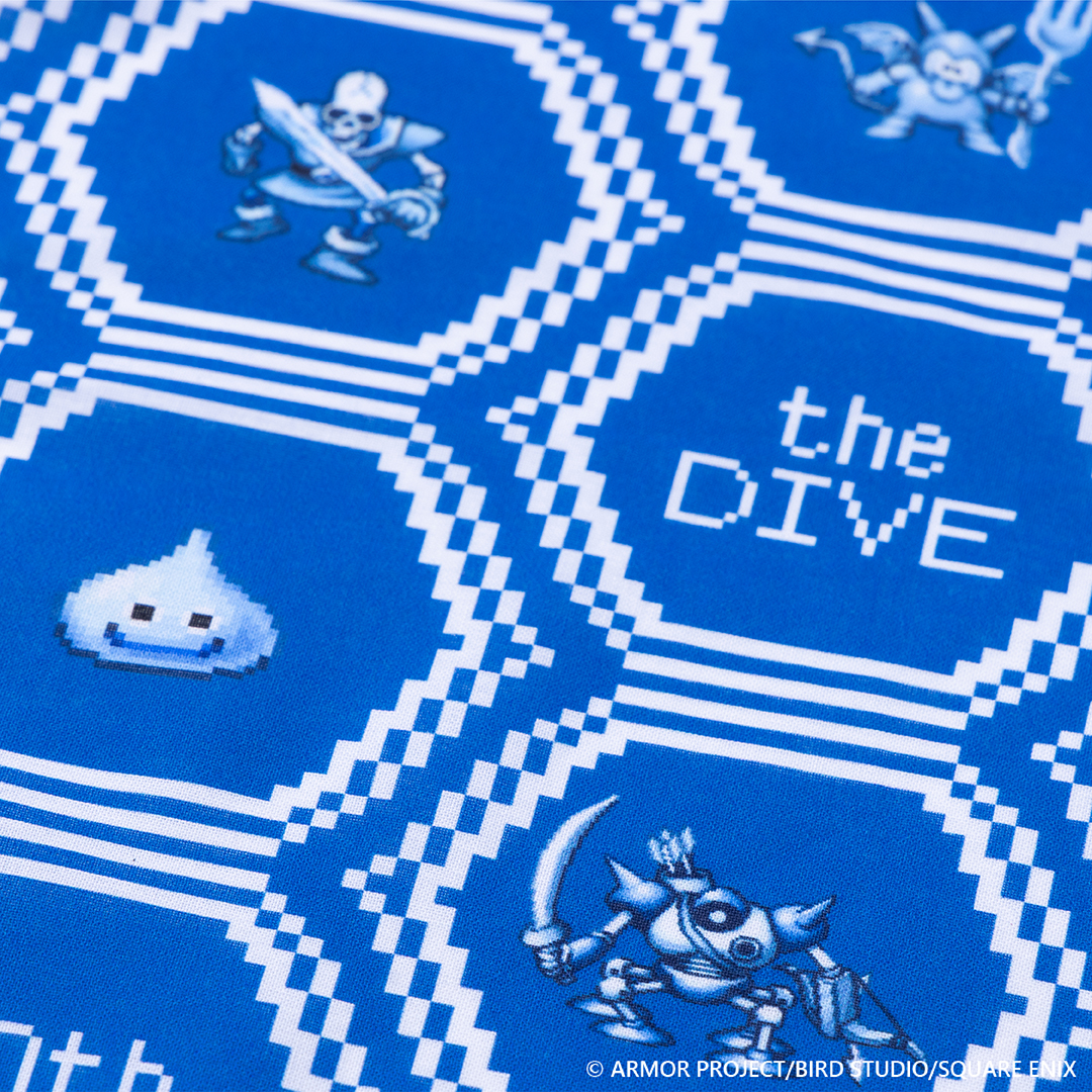 『ドラゴンクエスト the DIVE』モンスター ドットてぬぐい ¥1,650(税込)