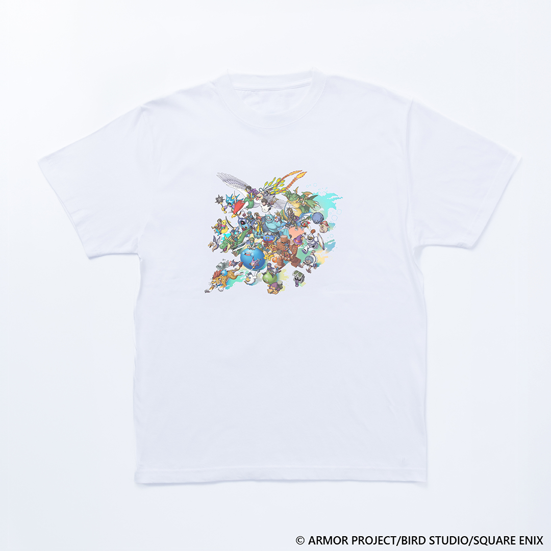 『ドラゴンクエスト the DIVE』キービジュアルTシャツ(全2種)白/黒 各¥3,900(税込)