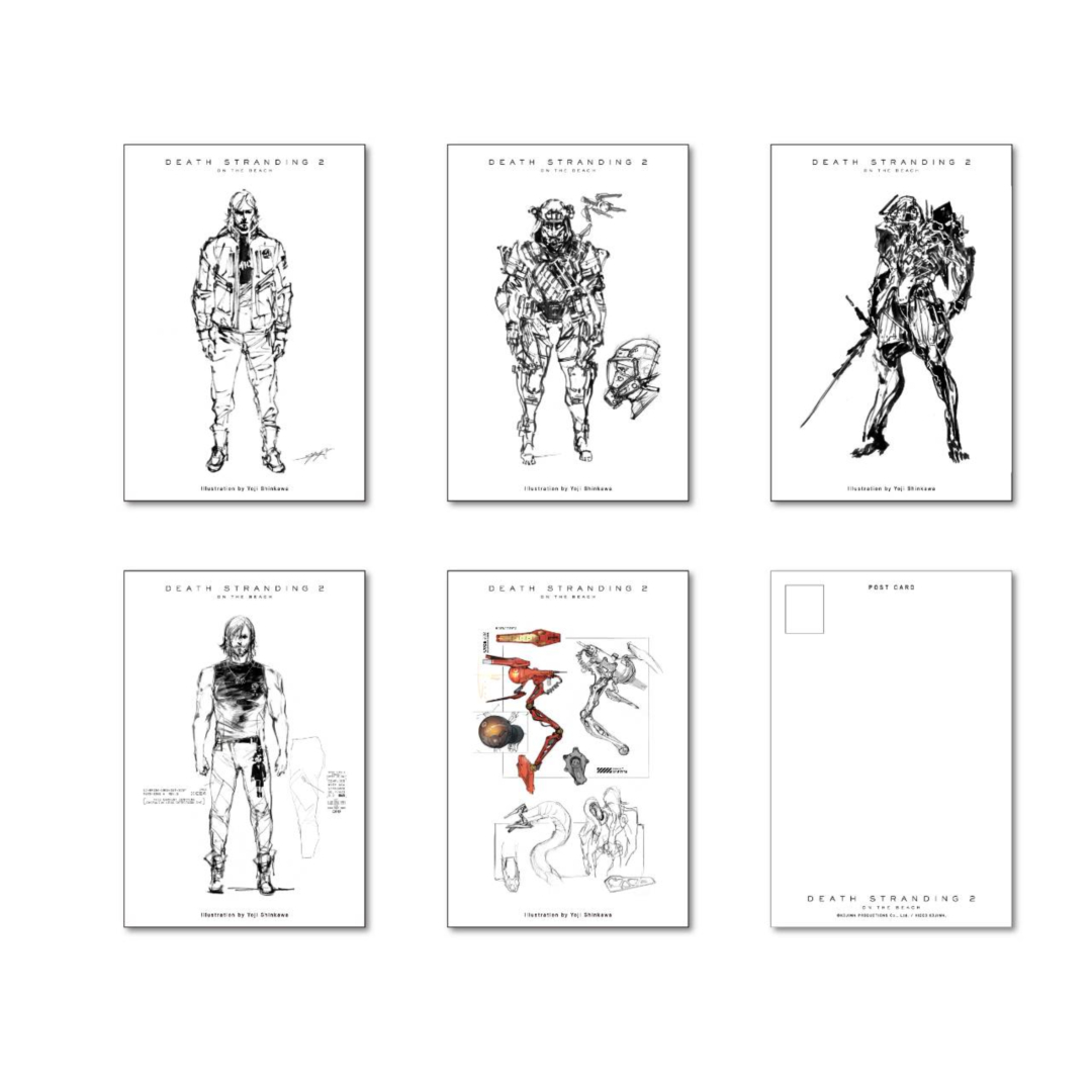 DEATH STRANDING 2 ラフスケッチ ポストカード Part.2 A～E 価格：各330円（全5種）