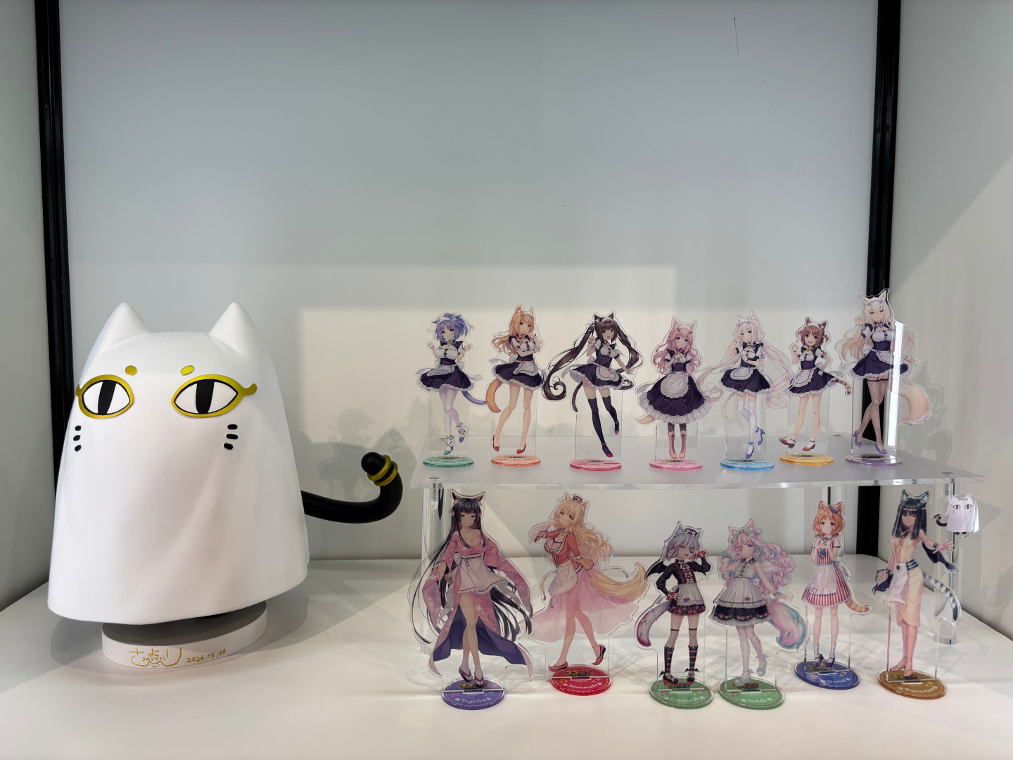 アクスタの展示も