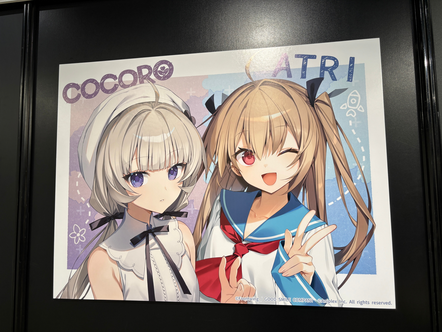 「COCORO」のメインビジュアルや背景、アトリとココロのボードも要チェック
