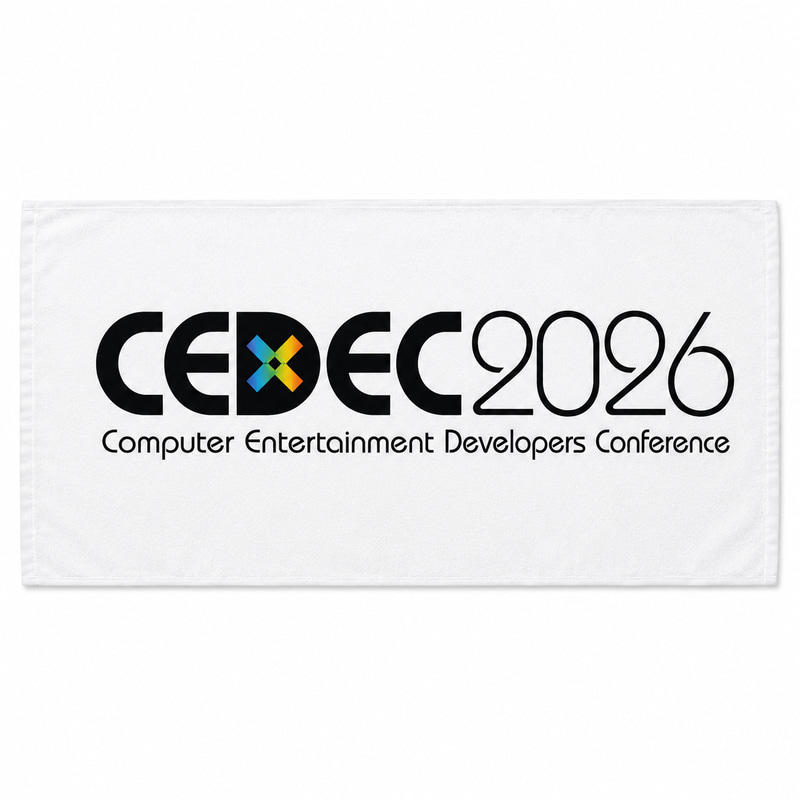 「CEDEC2026」の公式グッズ（タオル/ホワイト）