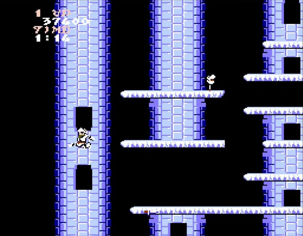 ステージ2の壺から出現する1UPアイテム。こちらもミスした後でも繰り返し取ることが可能だ