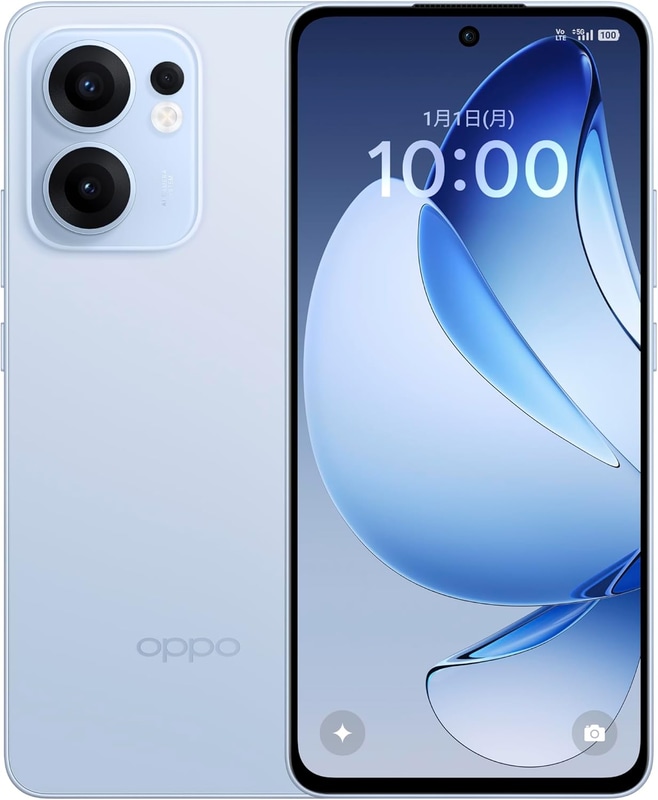 「OPPO Reno13 A」（アイスブルー）