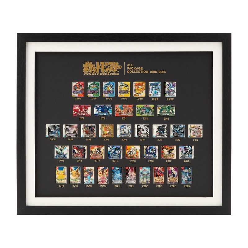 「パッケージピンズ オールパッケージコレクション 1996-2025」30,000円（ポケモンセンターオンラインでのみ取り扱い予定）