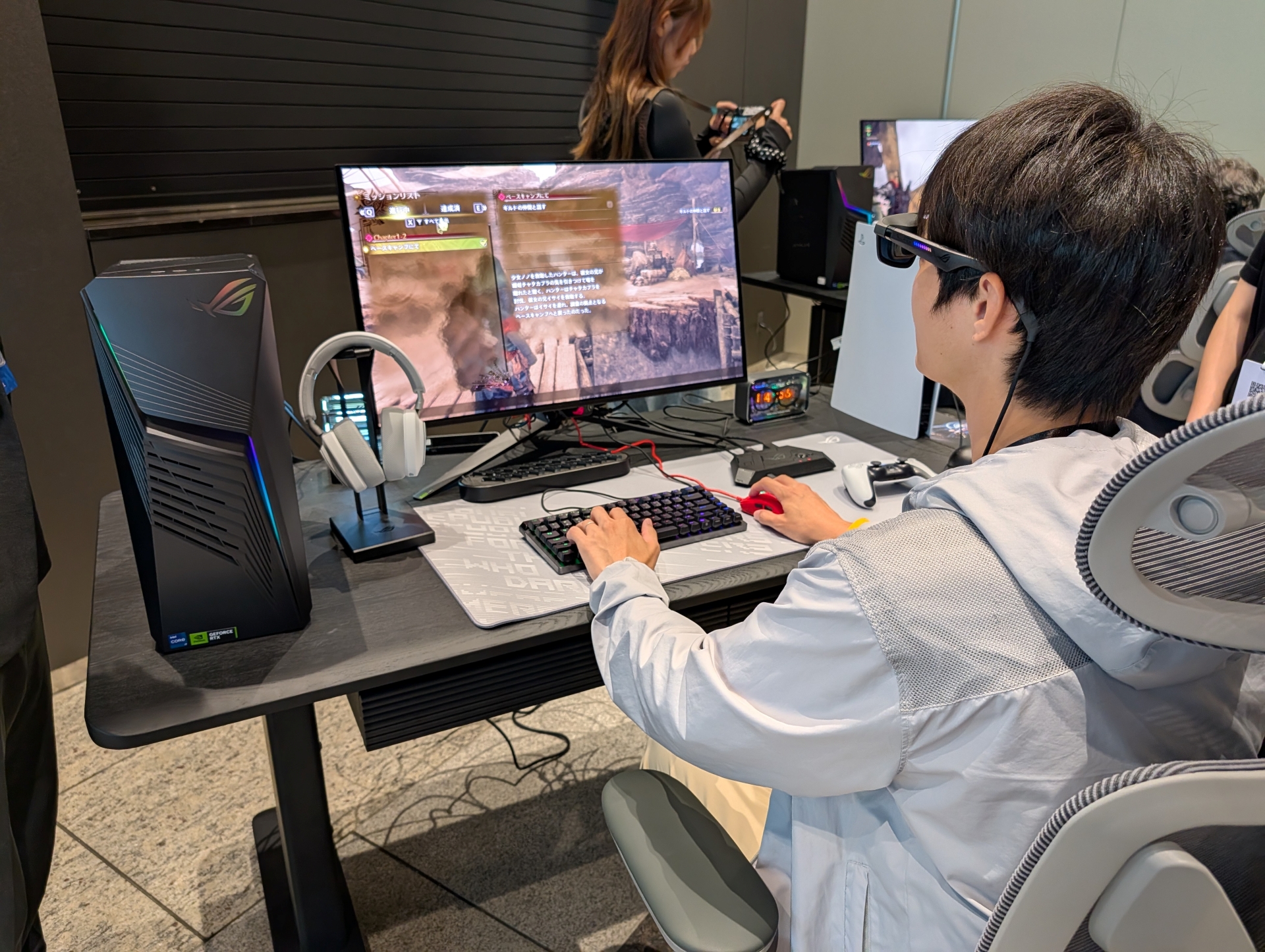 実際にゲームをしている様子