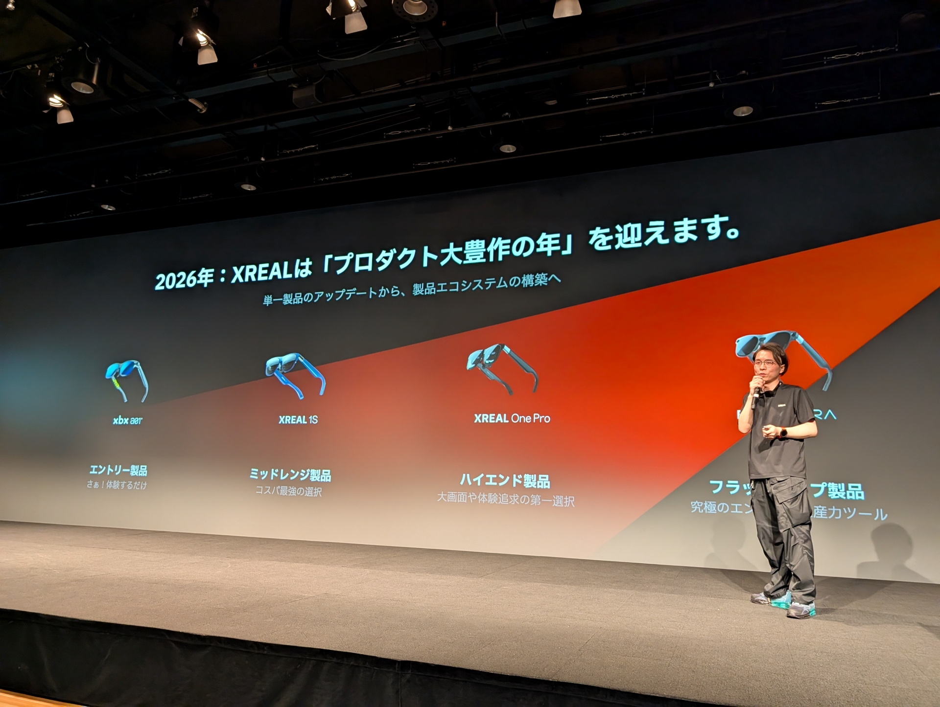2026年にリリースされる同社ラインアップを一挙に紹介。エントリー製品の「xbx a01」は日本では未発売ながらも紹介された
