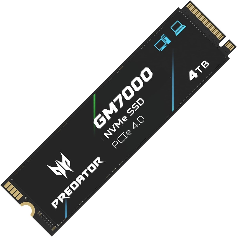 Acer Predator M.2 SSD 4TB GM7000 DRAMキャッシュ搭載 NVMe 2280 PCIe Gen4×4 超高速