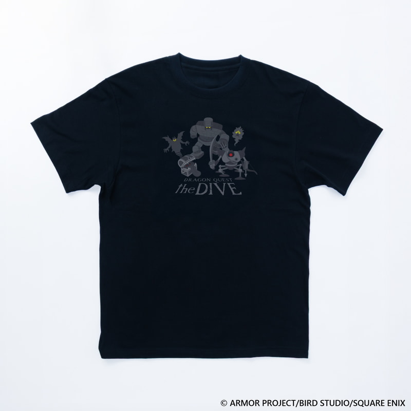「ドラゴンクエスト the DIVE」まもののむれがあらわれた！ ブラック Tシャツ 3,900円