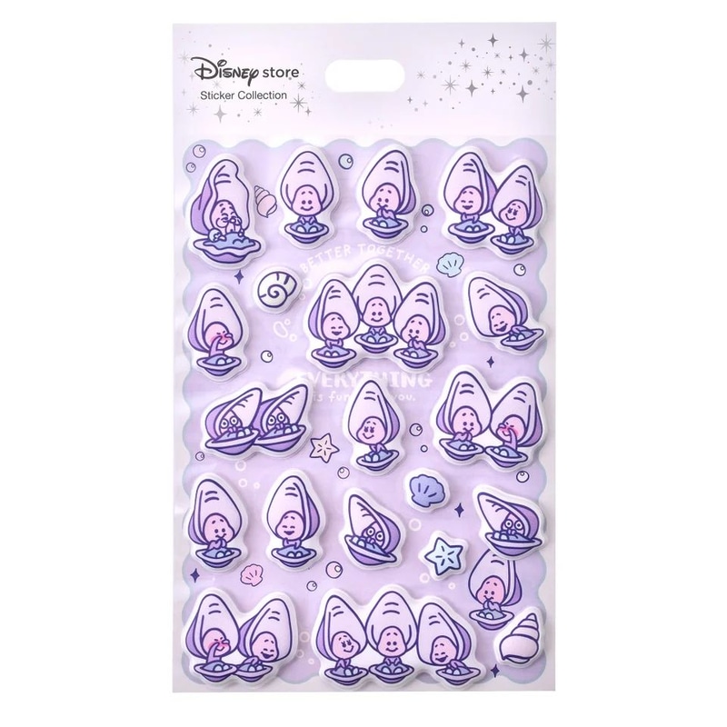 「ヤングオイスター＆おばあさんカキ シール・ステッカー ダイカット ぷっくり Sticker Collection」価格：700円