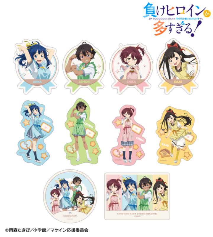 「描き下ろし 制服エプロンver. トレーディングダイカットステッカー」（単品550円、BOX5,500円）