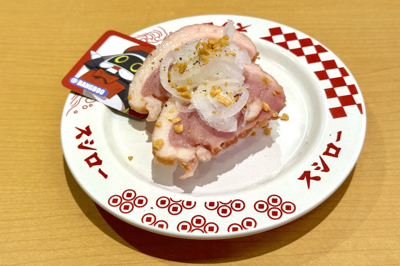 ゼンゼロコラボ限定ピック付き 合鴨オニオンガーリックのせ 価格：260円〜