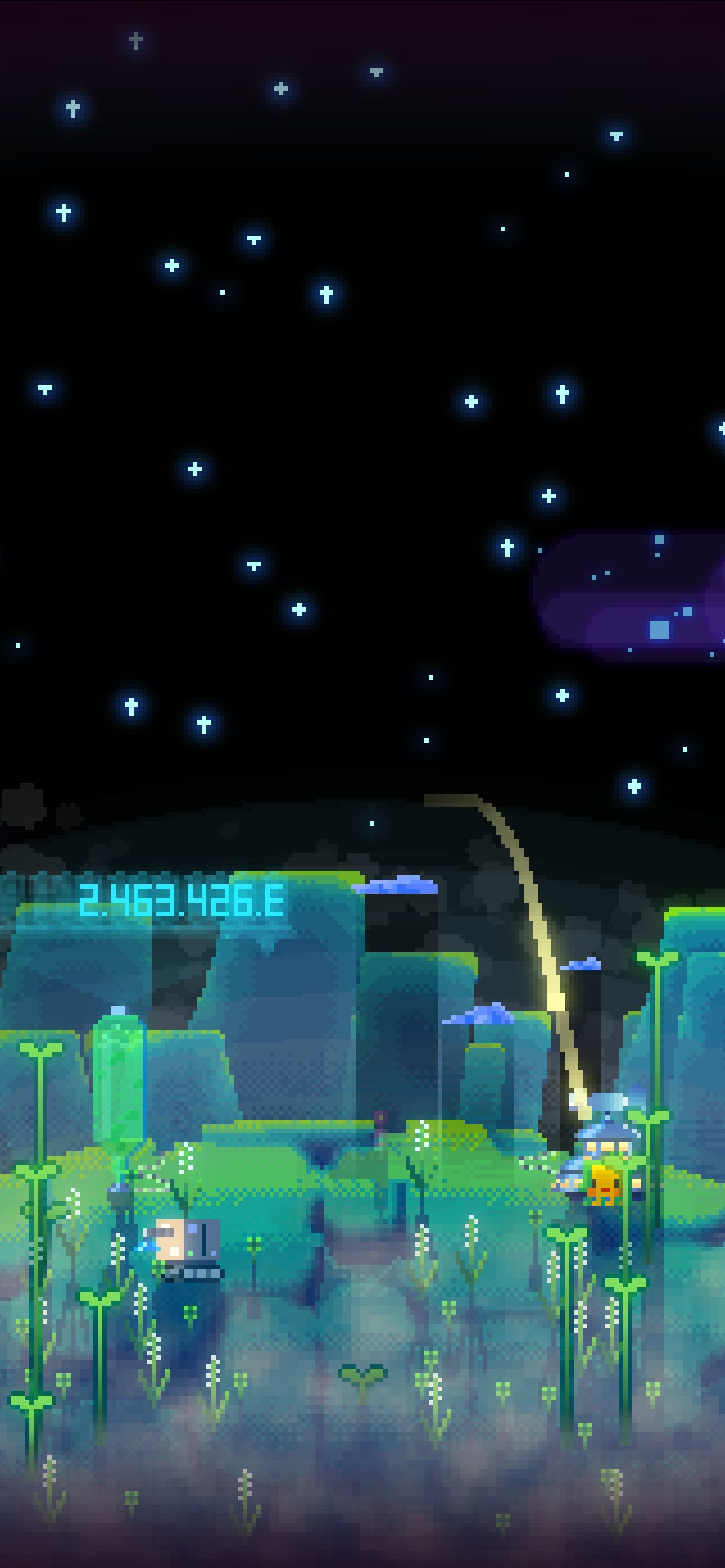 じんわりと緑化していく惑星。このグラフィックが癒やしになる