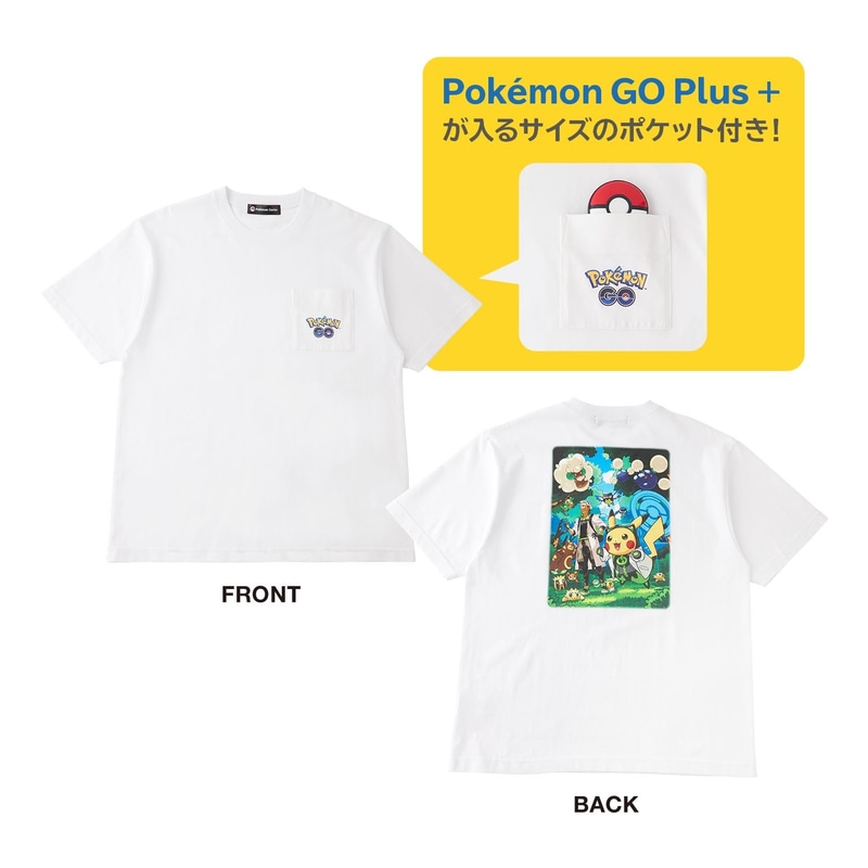 Tシャツ Pokémon GO ウィロー博士の助手ピカチュウ Unisex M/L　3,850円