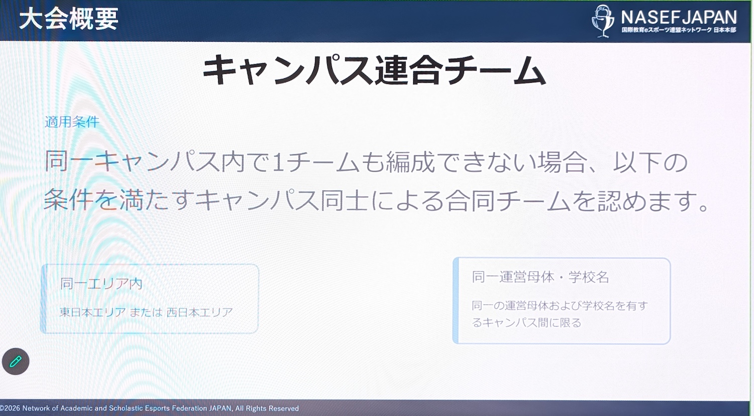 異なるキャンパスでも条件に適合されればキャンパス連合チームが認可される