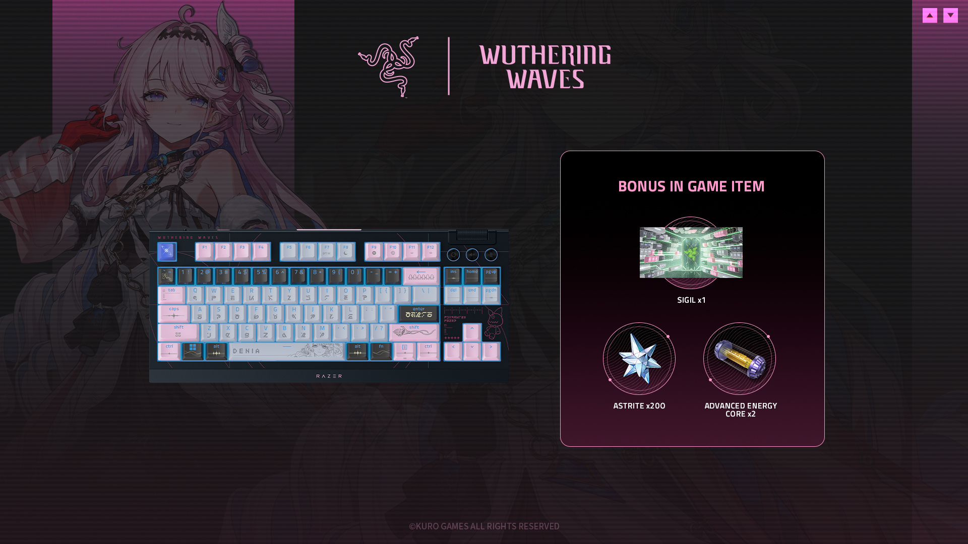 BlackWidow V4 TKL HyperSpeed Wuthering Waves（鳴潮）Edition