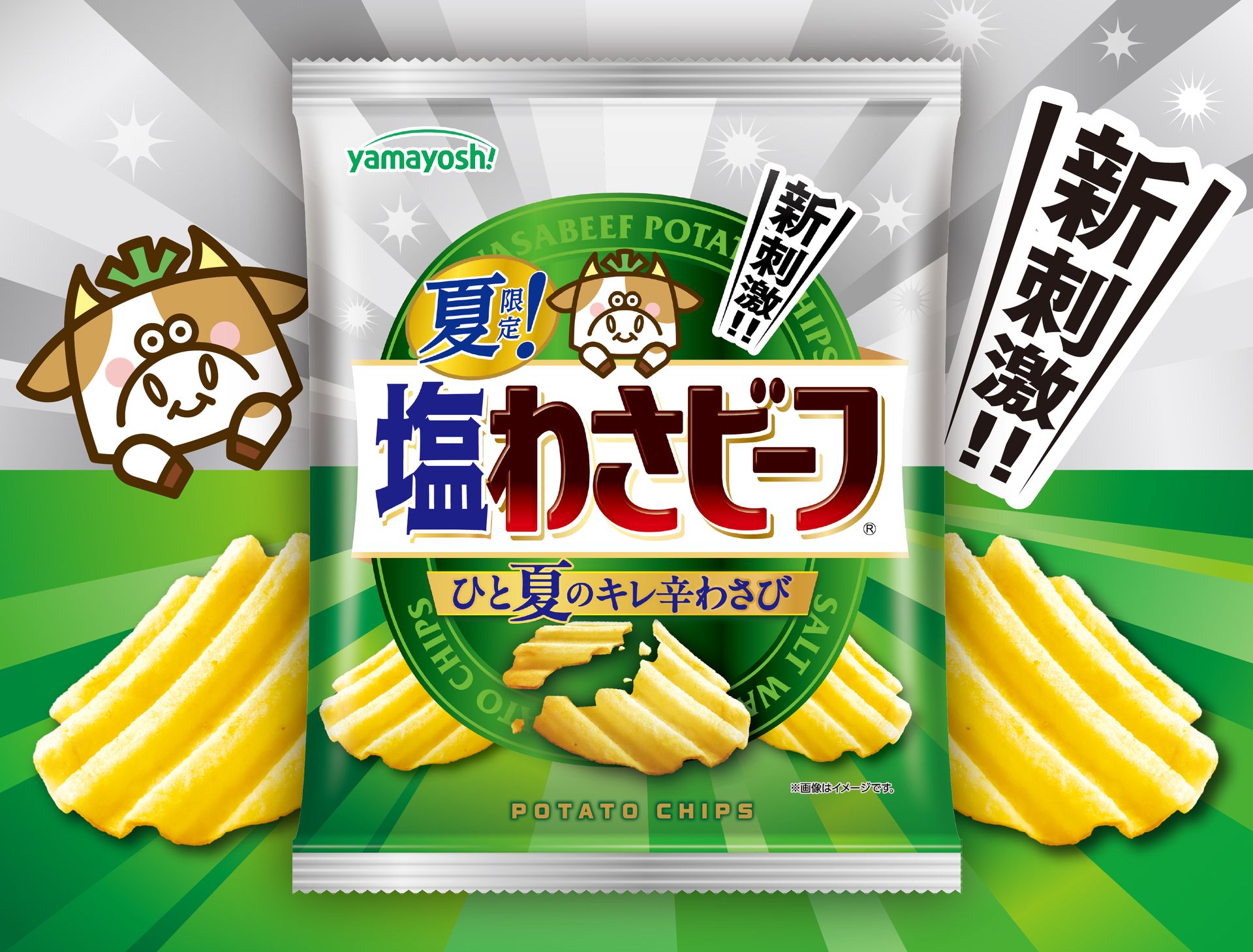 ポテトチップス 夏限定！塩わさビーフ