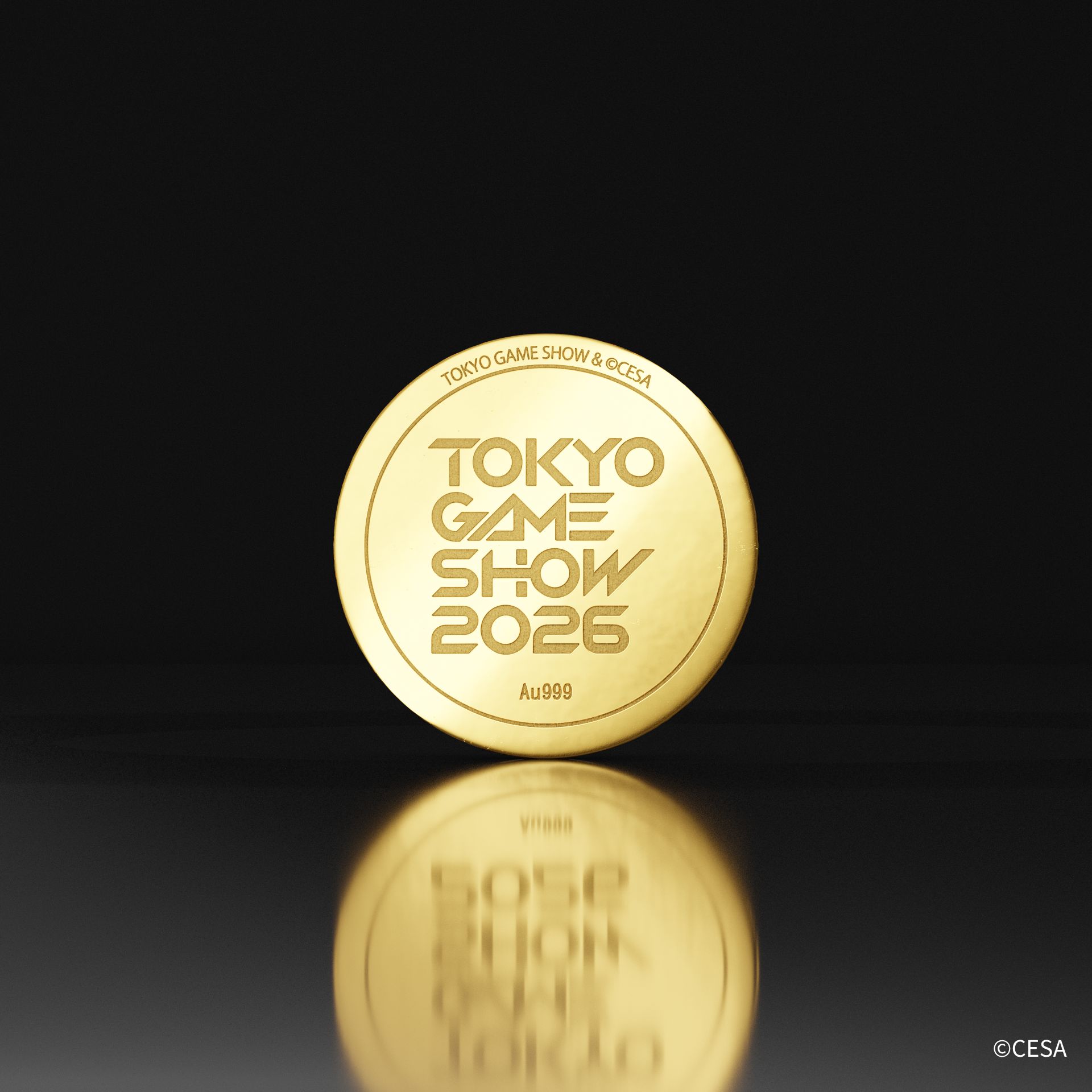 純金メダル裏面
