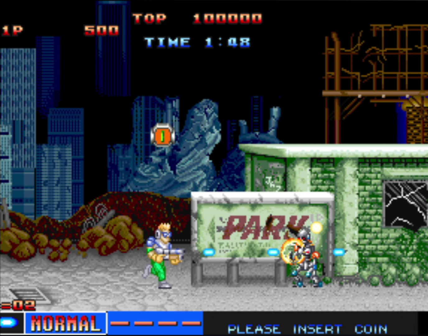 初期のSNKは格闘ゲーム以外にも様々なタイトルを開発していた。画面上はPS4版アケアカNEOGEO「マジシャンロード」。画面下はPS4版アケアカNEOGEO「サイバーリップ」