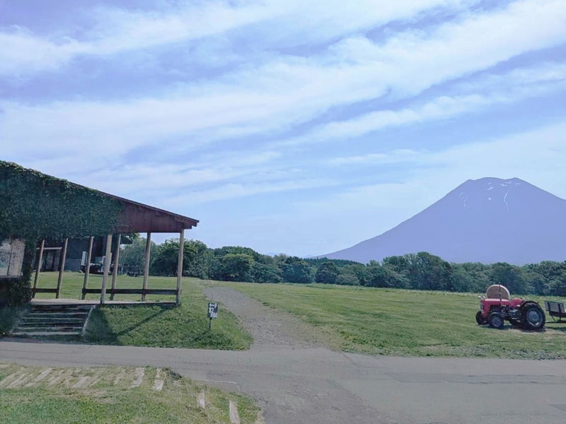 羊蹄山を望める場所で開催