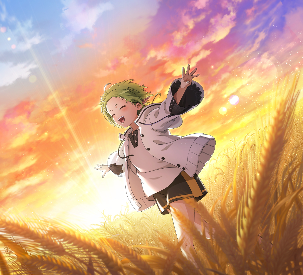 シルフィエット(CV：茅野愛衣さん) エルフ耳のボクっ子な幼馴染。幼少期にルーデウスから魔術を習い、彼と同様に無詠唱魔術の使い手となる