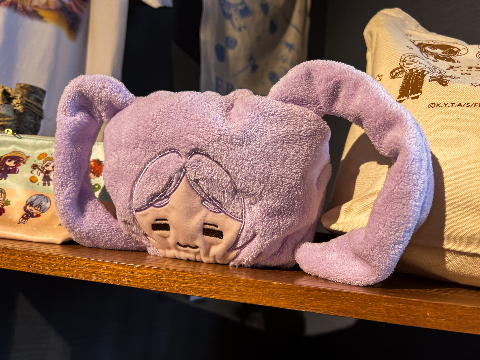 フリーレンのタオルキャップ。このとぼけた表情は反則である