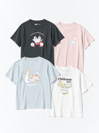 KIDSサイズの「GIRLS ちいかわ UT」4種