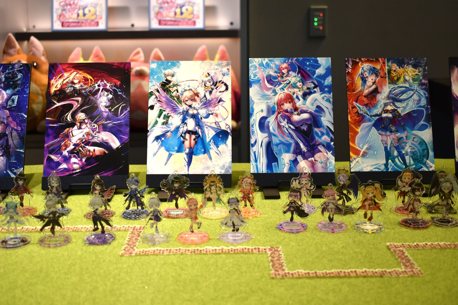 会場の様子。多くのデコレーションや、プレーヤーからのメッセージカードなどが展示されていた