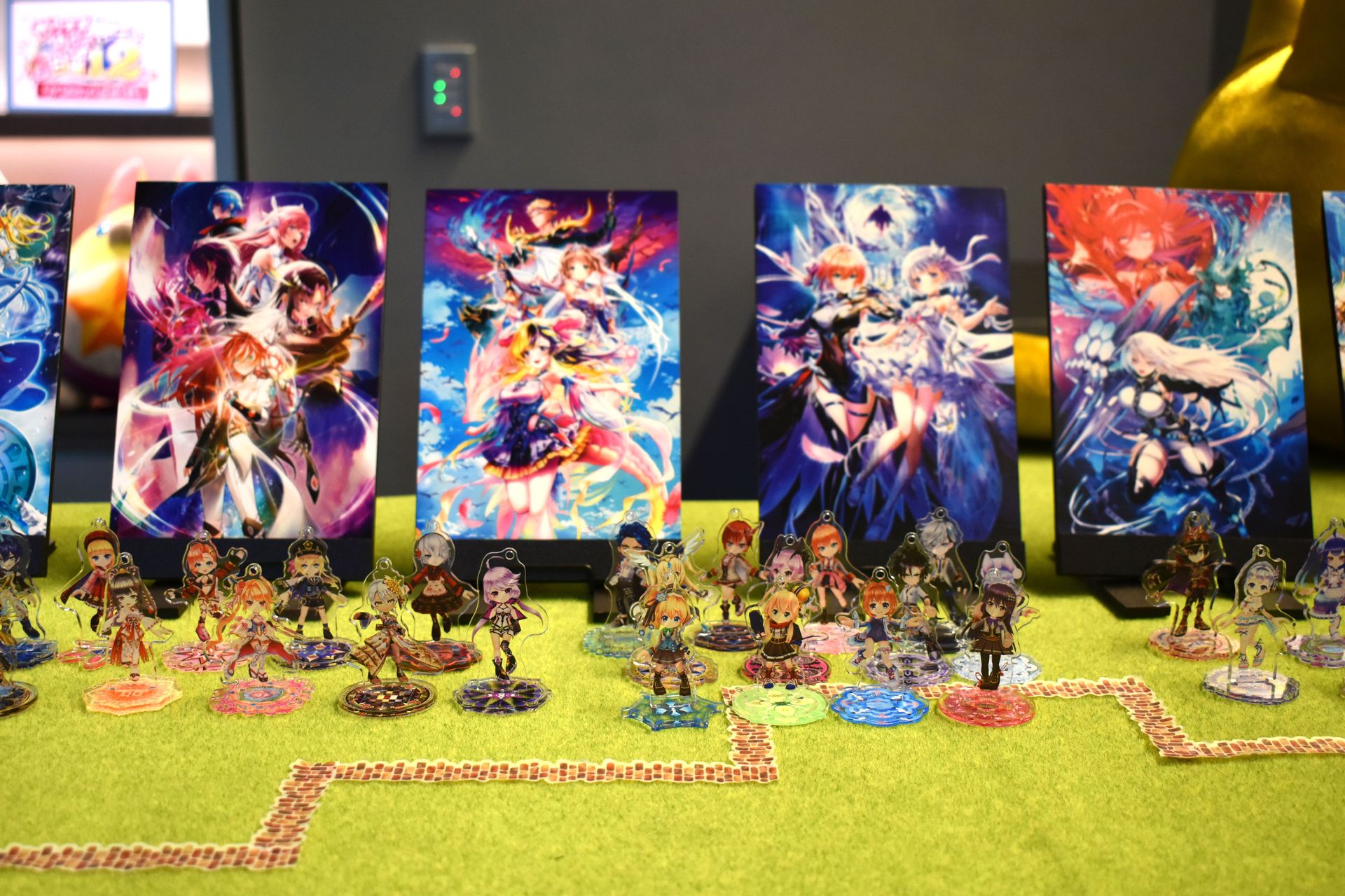 会場の様子。多くのデコレーションや、プレーヤーからのメッセージカードなどが展示されていた
