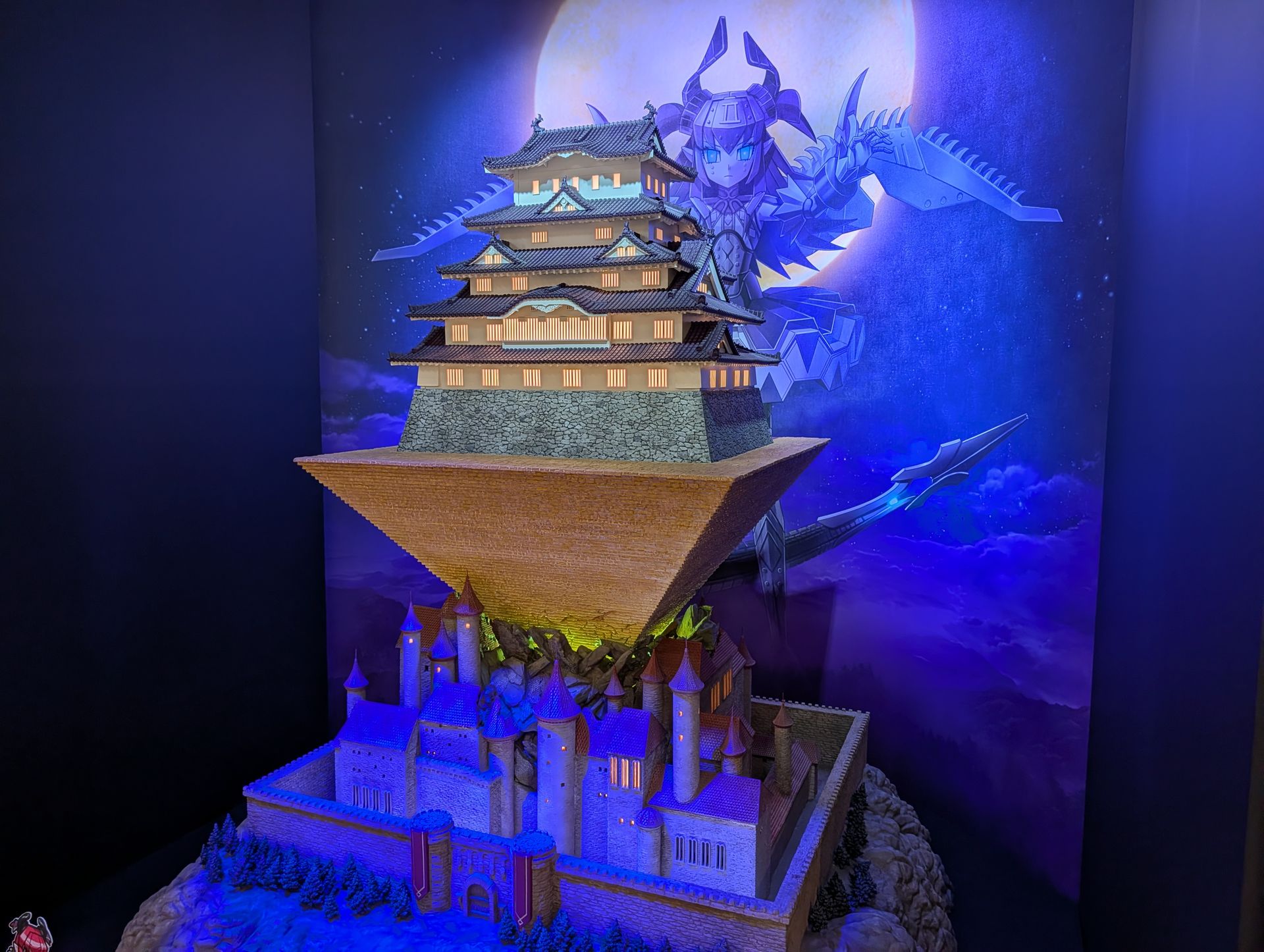 イベントでクライミングした「姫路城」が忠実に再現された造形物なども展示