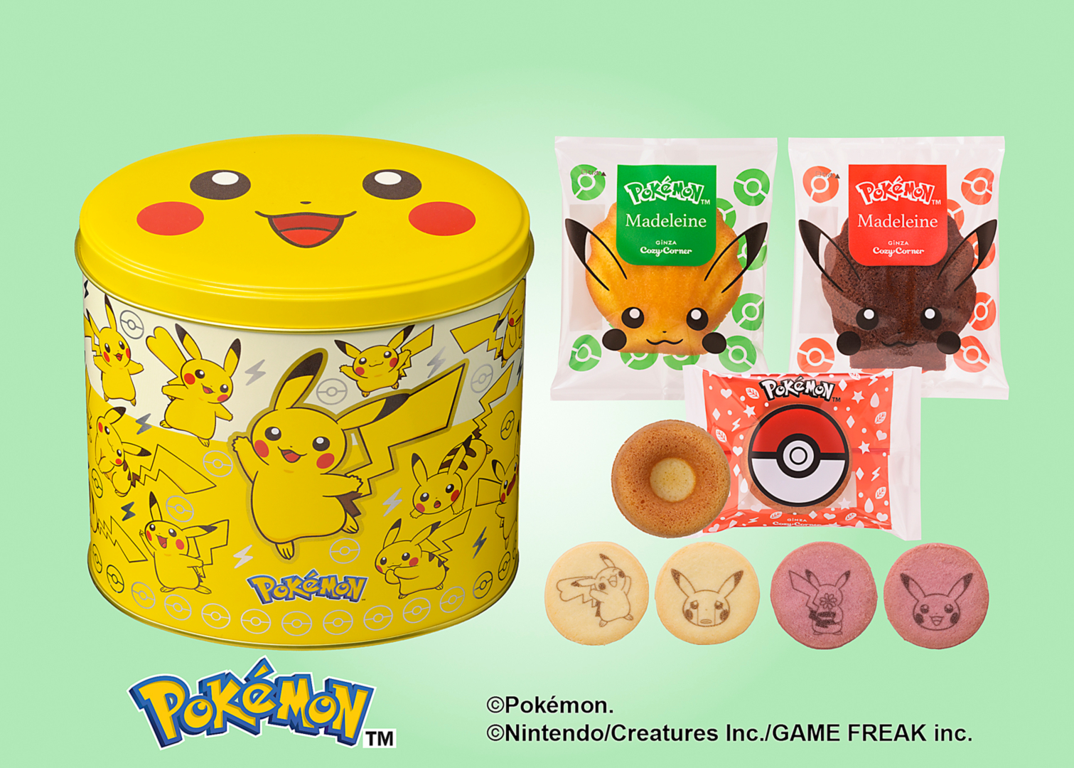 「＜ポケモン＞ピカチュウ缶（10個入）」 価格：1,890円