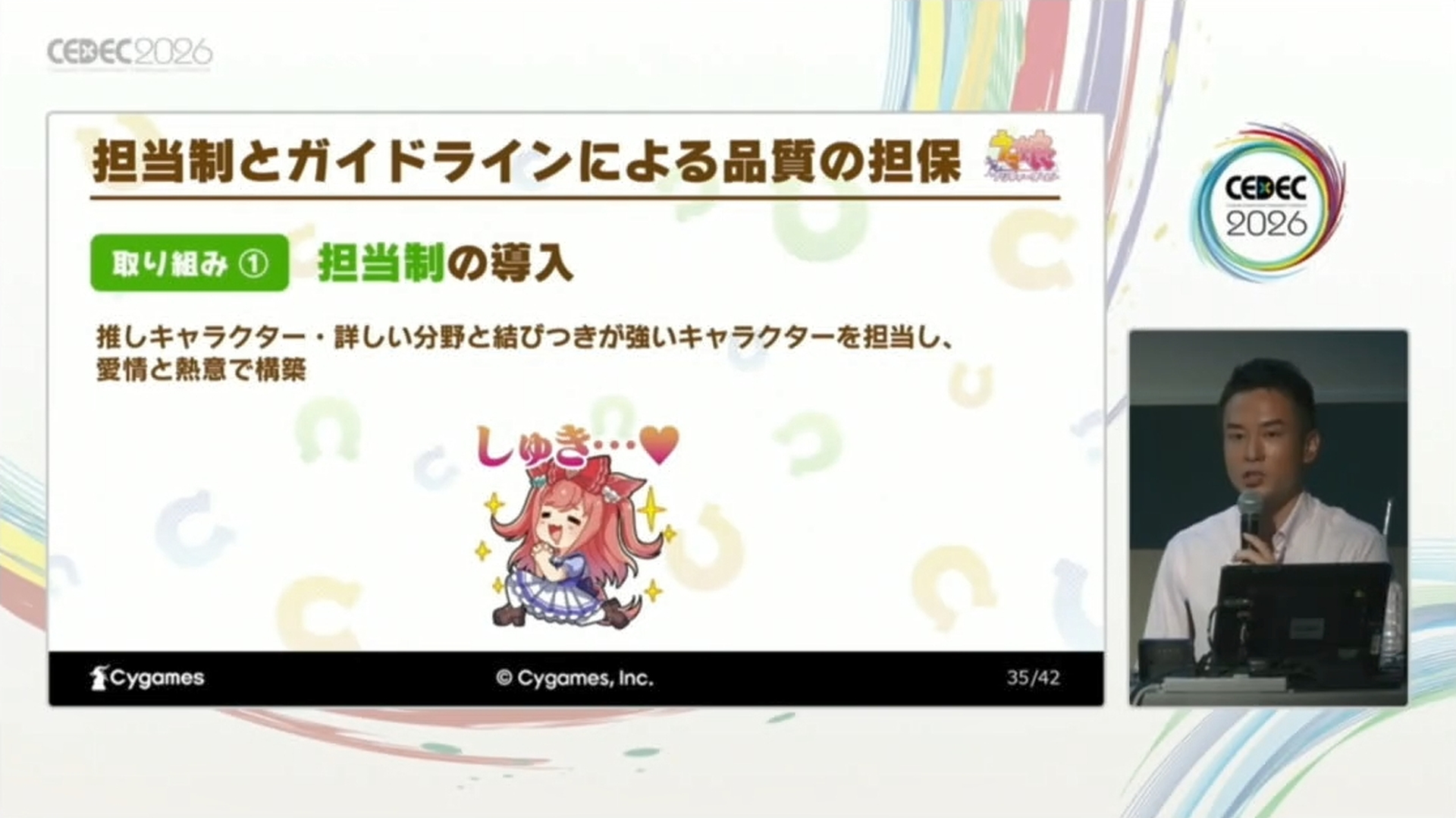 推しだったり、特定の分野の情報に詳しいメンバーがキャラクターを担当