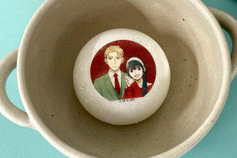 かわいらしいキャラデザインの最中スープが付属