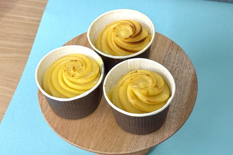 デザートにはスイートポテトが付いてくる
