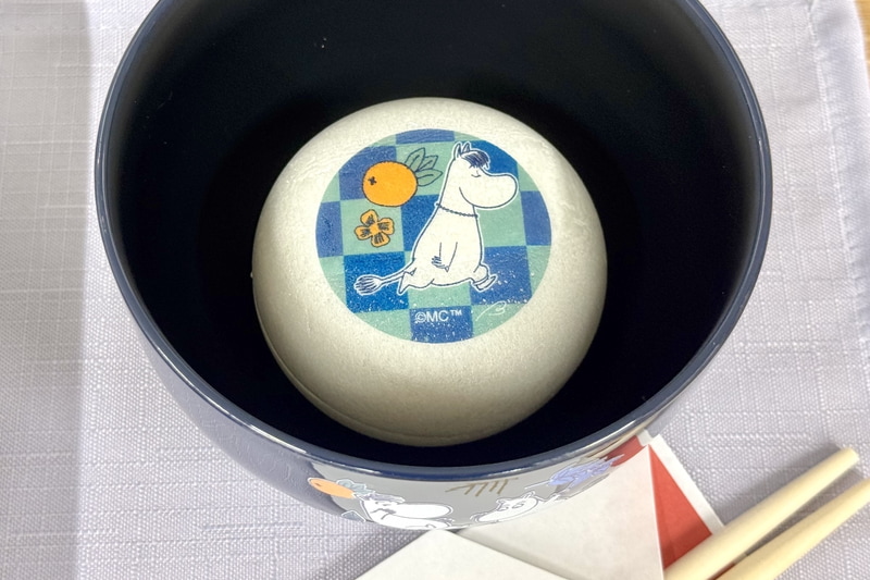 かわいいデザインの最中お吸い物が付属