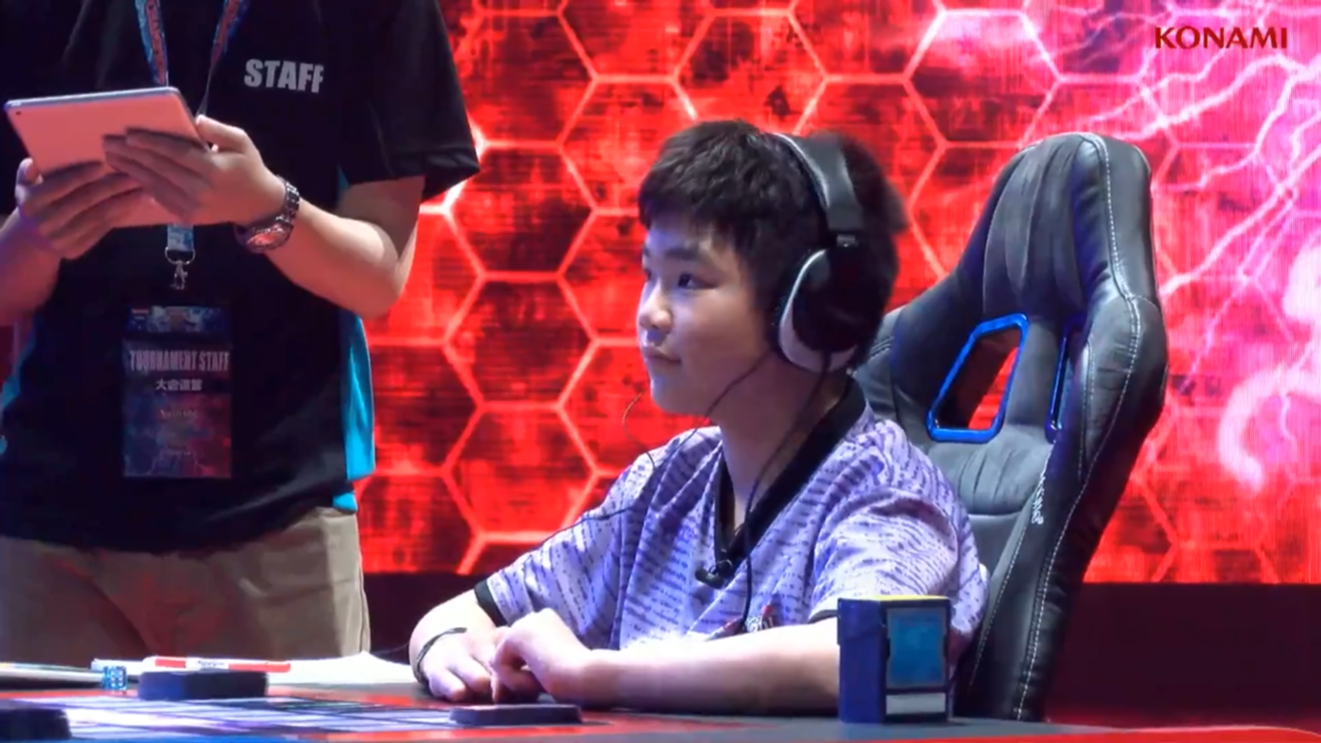 Ryan Yu選手。「WCS 2017」の小学生の部で優勝し今もなお活躍しているカナダの選手（画像は2017年の試合より）