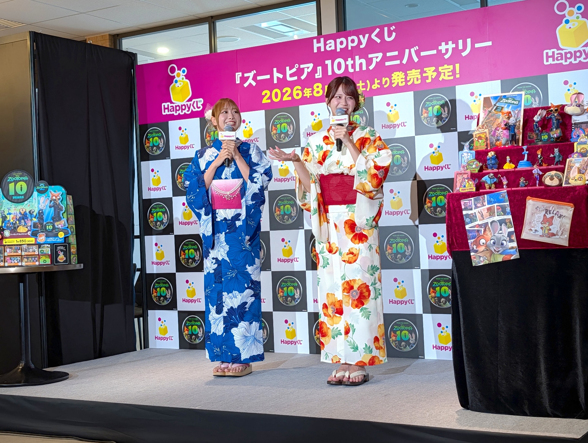 発表会では、「＝LOVE」の高松瞳さんと瀧脇笙古さんが登壇し、「ズートピア」の思い出を語った