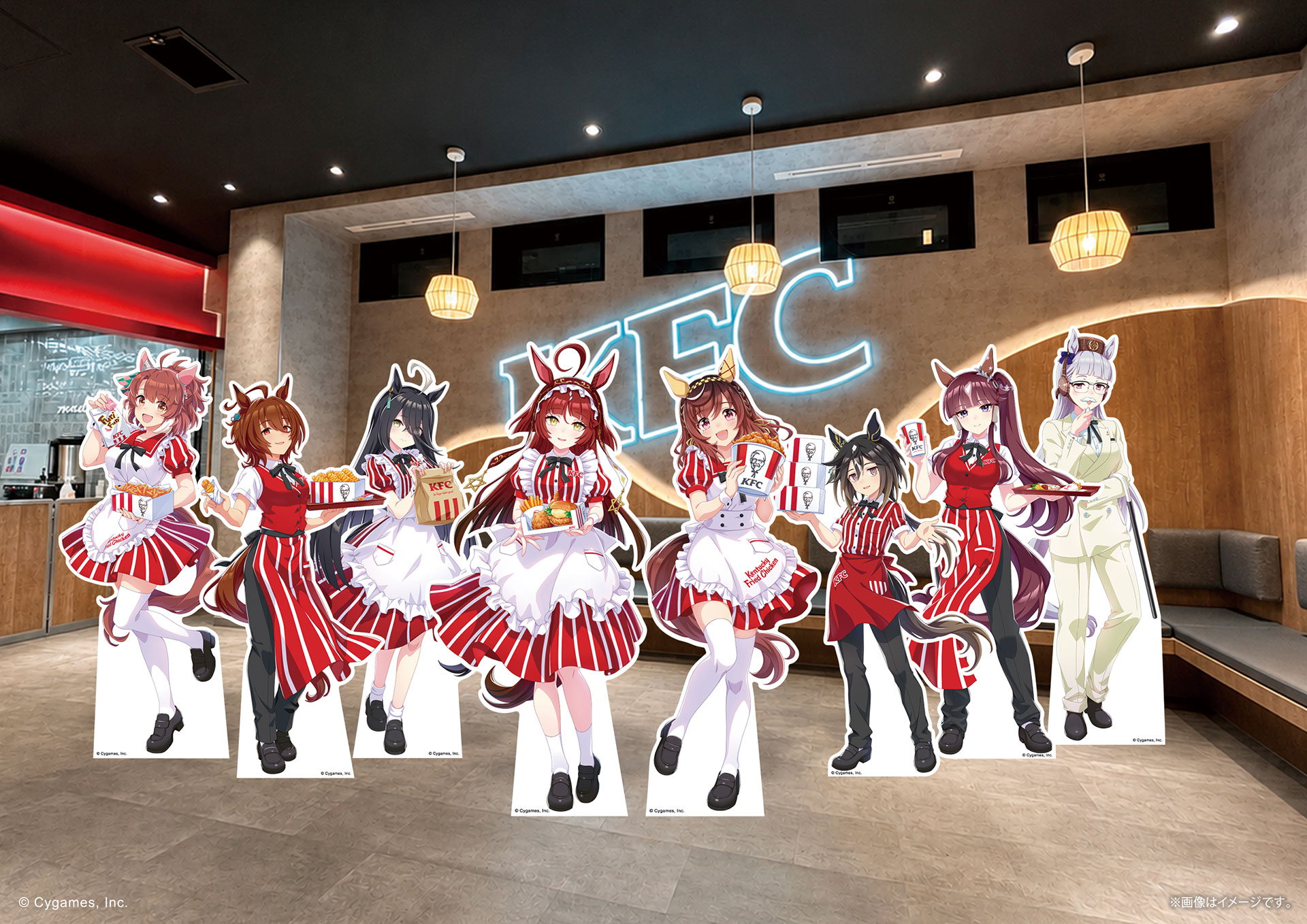 リアルな店舗でキービジュアルそのまんまの写真が撮れる！