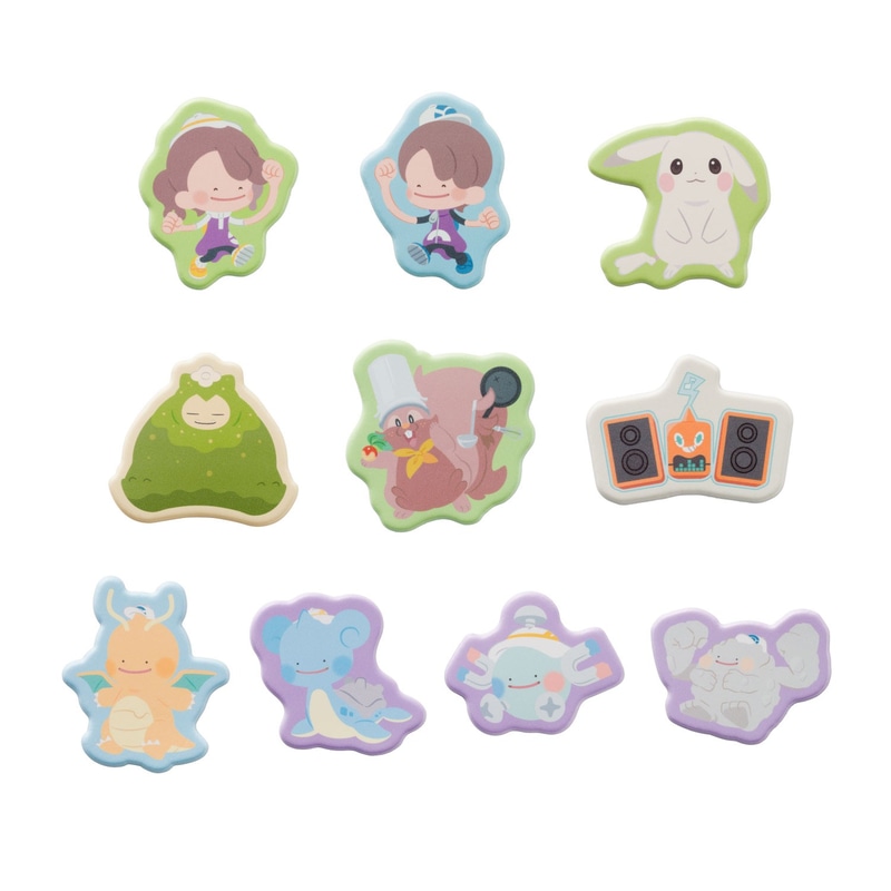 ぷにぷにシール ぽこ あ ポケモン メタモン ハット/メタモン キャップ/ピカチュウ（うすいろ）/カビゴン（こけむし）/ヨクバリス（コック）/ロトム（ステレオロトム）/メタモン（カイリューへんしん）/メタモン（ラプラスへんしん）/メタモン（コイルへんしん）/メタモン（ゴローンへんしん） 各440円