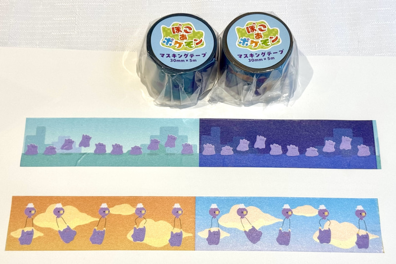 「マスキングテープ ぽこ あ ポケモン」 メタモン/メタモン＆フワンテ 各550円
