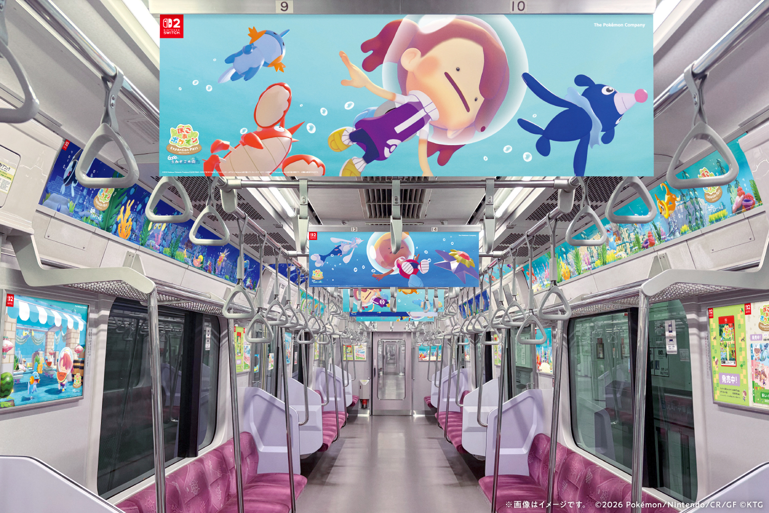 電車ジャック 車内広告 イメージ